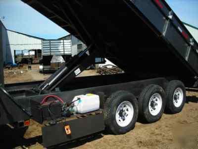 New 8 x 20 x 2 goose neck dump trailer drop sides 21 k 