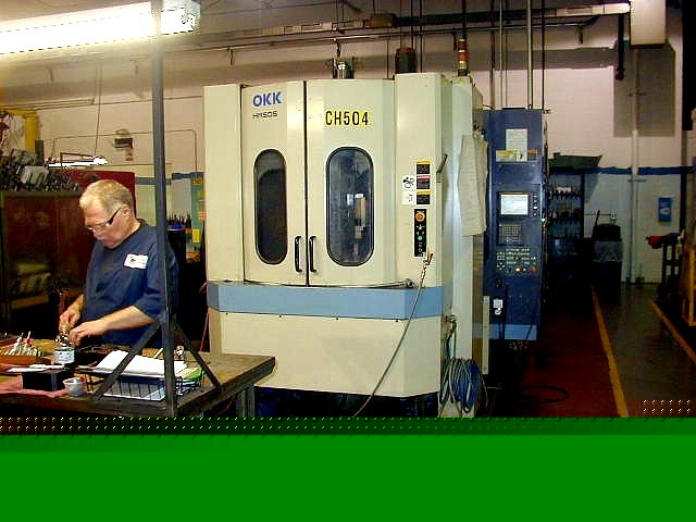 1999 okk hm-50S cnc hmc w/fanuc 16I-m, high pres coolnt