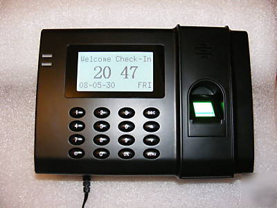 Biometric fingerprint employee time clock & software