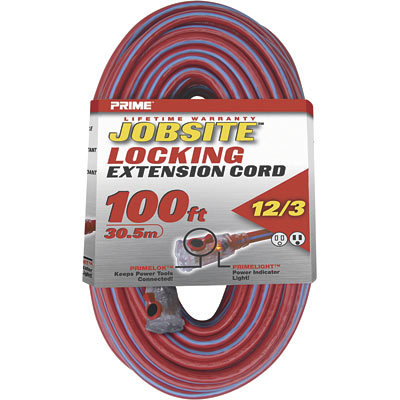 Prime jobsite locking extension cord - 100' KCPL507835