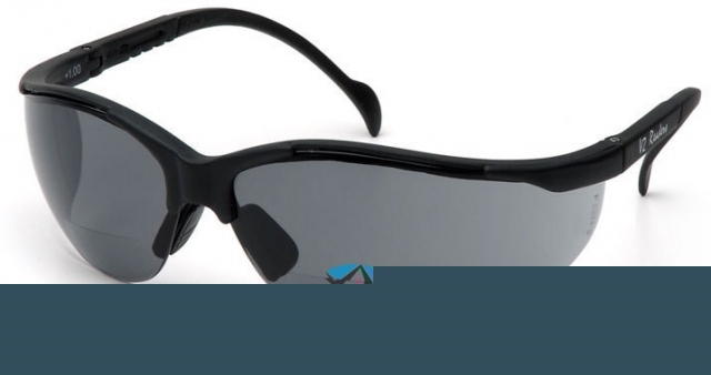 Pyramex V2 reader glasses - gray + 3.0 lens, black