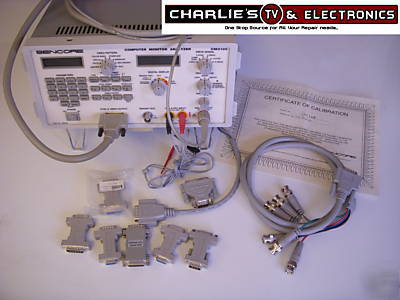 Sencore monitor analyzer CM2125 w/ adapters 90DAY warr