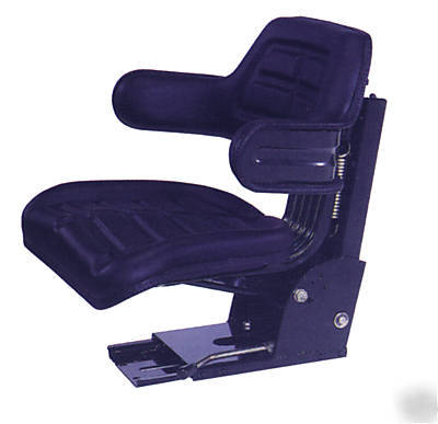 Universal tractor seat - black cloth