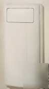 Wastemasterâ„¢ white in-wall mount clothes hamper