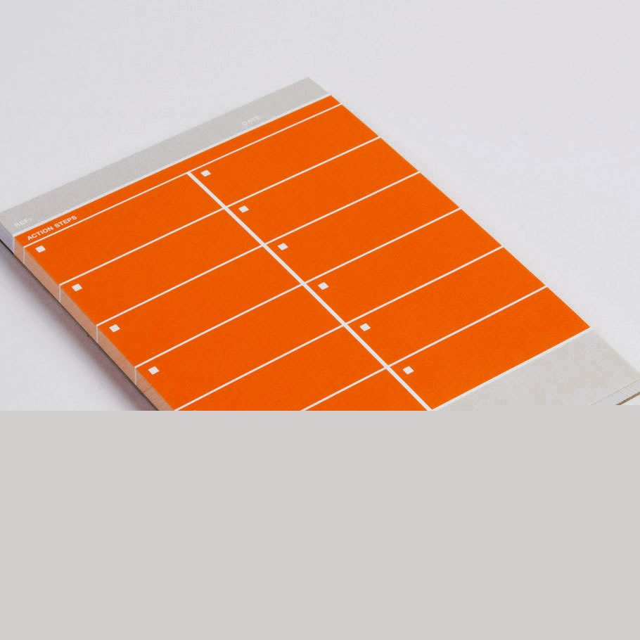 Orange mini action method pad idea organizer by behance