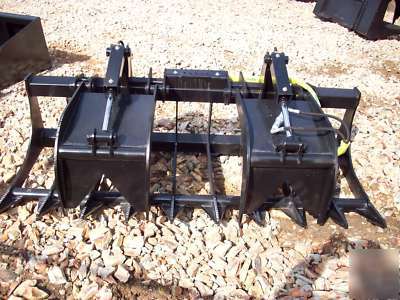 84 root grapple rake bobcat skid steer loaders 