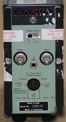 Bruel and kjaer 2635 charge amplifier