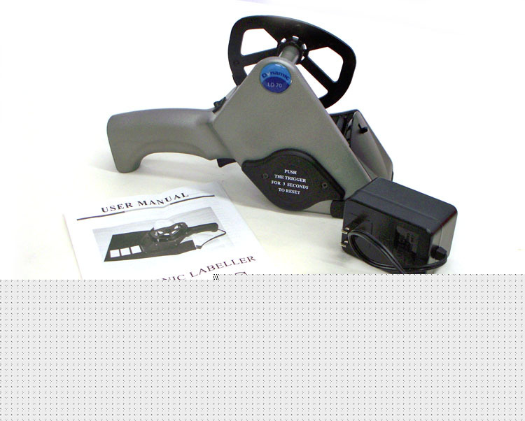 Open data/dynamic electronic label applicator w/charger