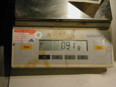 Sartorius basic BL1500S balance (1500G x .01G) stains