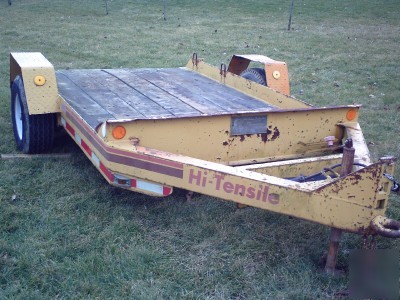 Skid loader equipment trailer