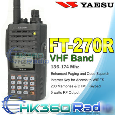 Yaesu ft-270R vhf 136-174MHZ handheld radio FT270R