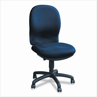 Ambition pushbutton high-back swivel/tilt chair, blue