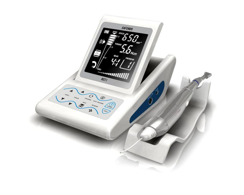 Dental endo motor with apex locator root canal finder