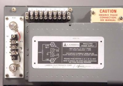 Lambda 0-300V@ 0-10A metered regulated dc power supply