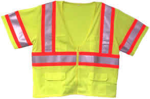 Ansi osha class iii 3 traffic safety vest lime 28365 4X