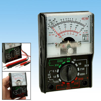 For home mini electrical dc ac db ohm multimeter black