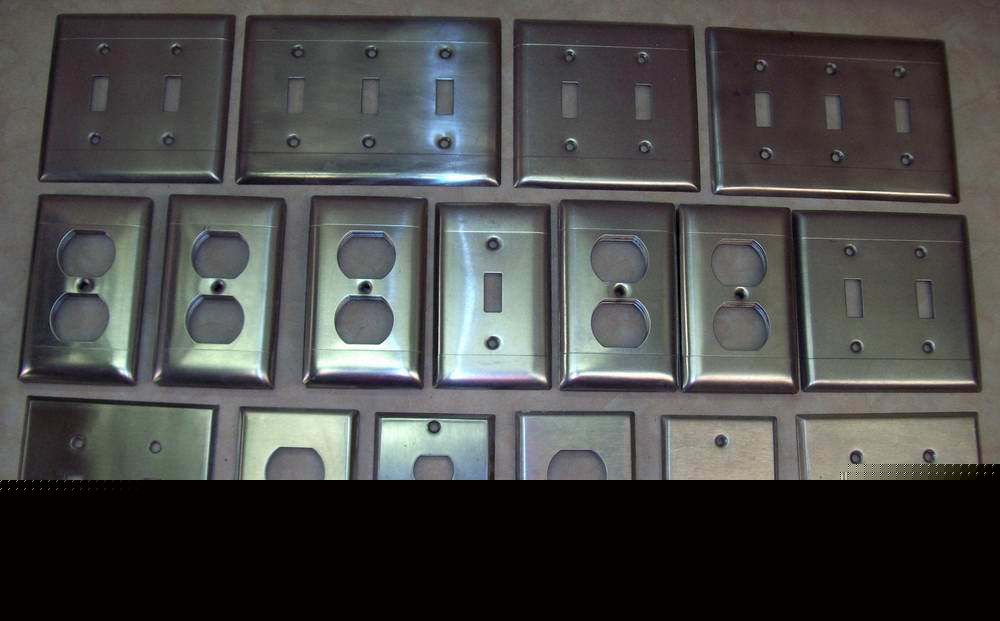 New 59 stainless steel switch & outlet wall plates-most 