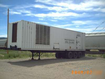2000 caterpillar diesel generator 3512 in enclosed van