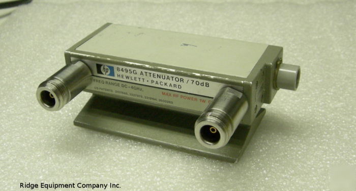 Hp 8495G programmable step attenuator 4 ghz 70 db n-fem