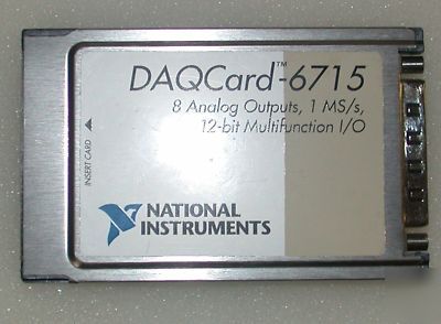 National instruments. daqcard-6715. analog ouput. 