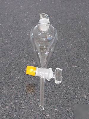 New separatory funnel - pear shape 60ML chemistry glass 