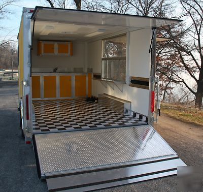 New wow 2010 - 8.5 x 16 concession trailer- w/ ramp 