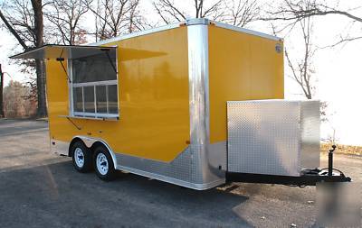 New wow 2010 - 8.5 x 16 concession trailer- w/ ramp 