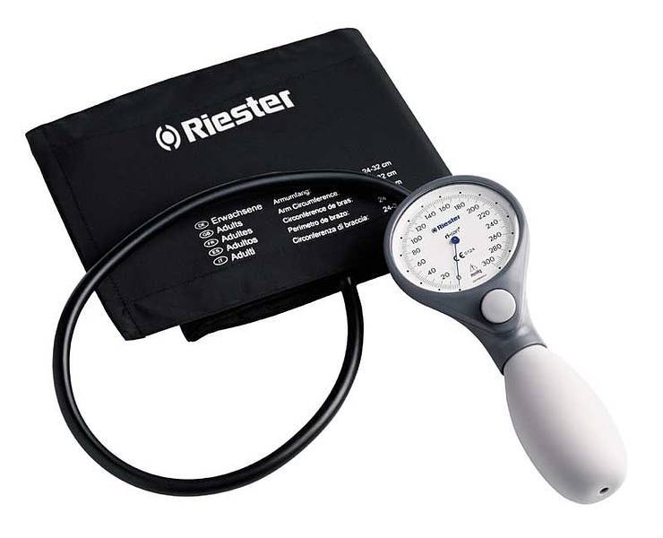Riester ri-san aneroid sphygmomanometer, adult,
