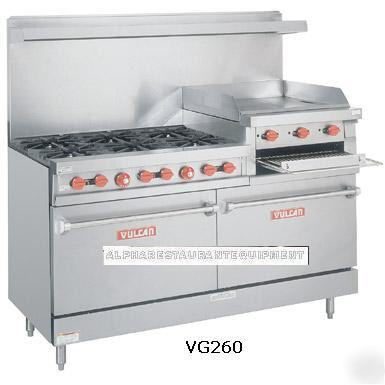 Vulcan value series 6 burner range w/grill V260