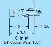 Woodford 67C-8 freezeless backflow prevent wall hydrant