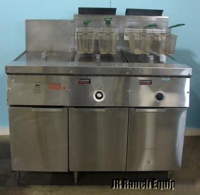 Frymaster two well fryer with dump station, natural gas