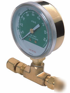 Esab test gauge adaptor for oxygen 0-200 psig 