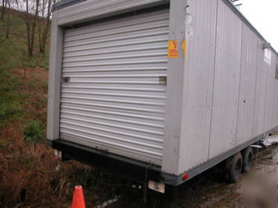 Mobile office trailer 28'X8' a/c heating rollup door 