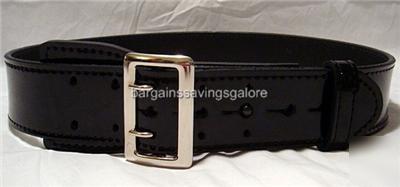 New police security high gloss leather duty belt 