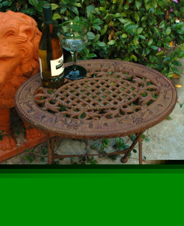 Antique styl cast iron side end oval table victorian