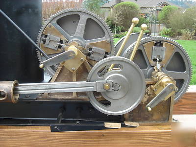 Live steam scale model logging donkey engine