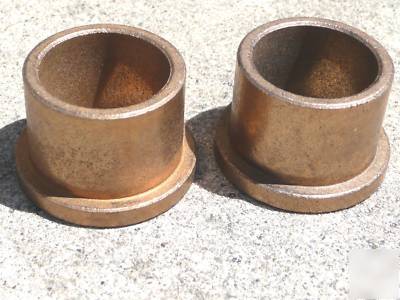 Oilite flange bushing oil impregnated bronze brass 1