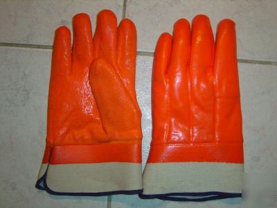 Double dipped jersey lined pvc work glove, 5PRS