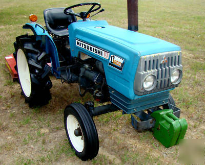 New mitsubishi D1600 ii diesel tractor 4' bushog head