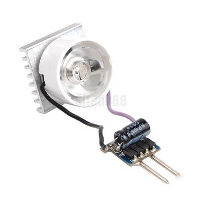 4IN1 MR16 driver+3W led light lamp bulb+lens+heat sink