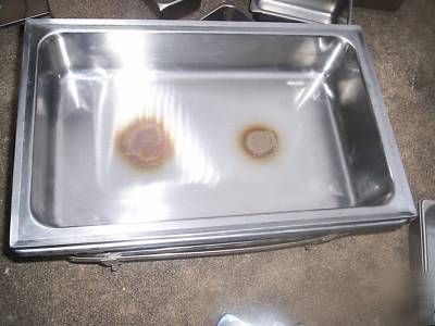 6-chafing dishes complete plus extra pans 
