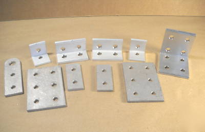 80/20 t slot aluminum 25 s joining plates lot ad (10PC)