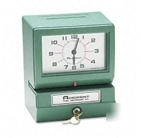 New analog manual print time clock with date ( )
