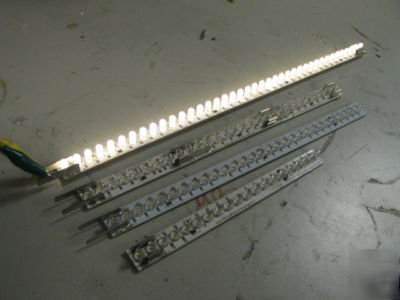 6 led bars, 24V dc warm white 30 & 115 degree