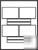 Beta hdcam face & spine video labels combo - 100 sheets