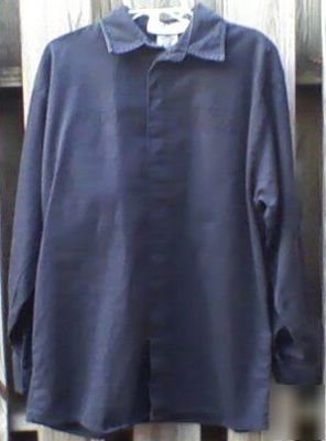 Flame resistant,workriteultrasoft,lg,dkbl,ls,used