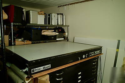 Print mount co.hot shot heat vacuum dry mount press