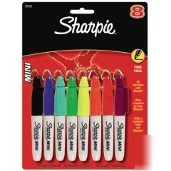 Sharpie mini assorted 8 pack aqua berry black blue gree
