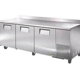 True twt-93 worktop refrigerator, 3 doors, extra deep 9