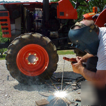 100% duty 150A dc engine driven portable welder/gen